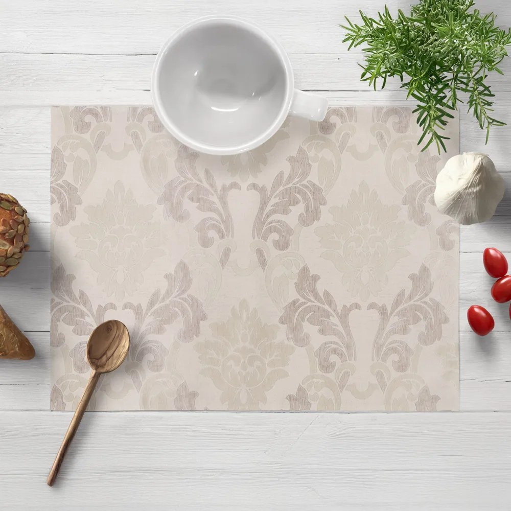 Biante Dekoračné prestieranie na stôl PM-061 Zámocký vzor na béžovom 35x45 cm