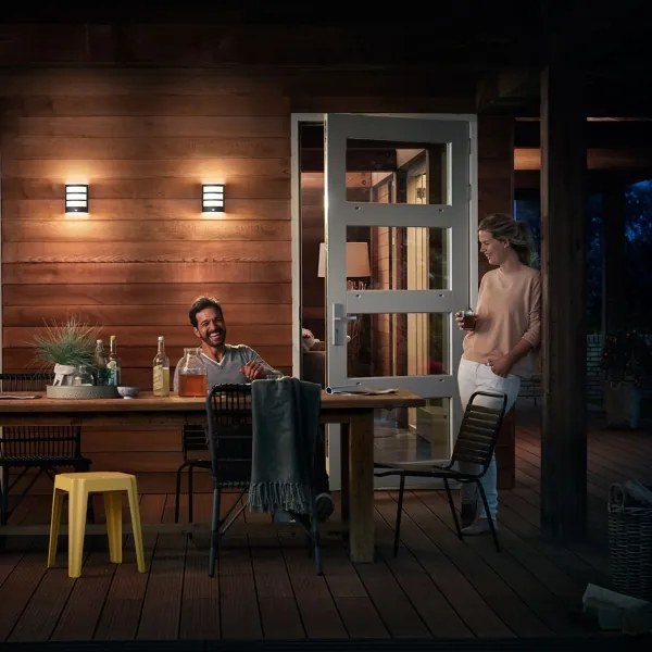 Philips-LED Vonkajšie nástenné svietidlo so senzorom PYTHON LED/6W/230V 4000K IP44