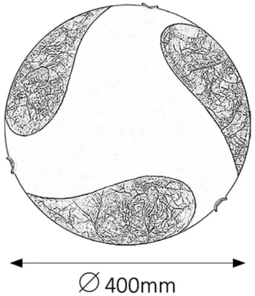 Rabalux 1942 - Stropné svietidlo ART GOLD 2xE27/60W/230V