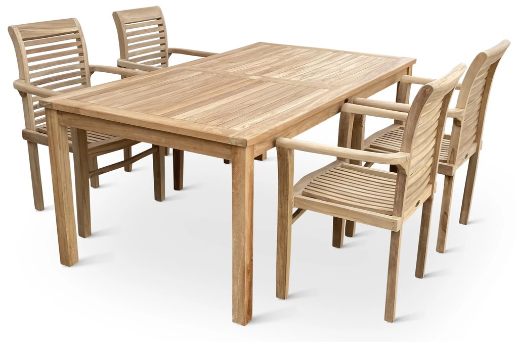 Záhradný teakový set 1+4 pre 4 osoby Garden IV.