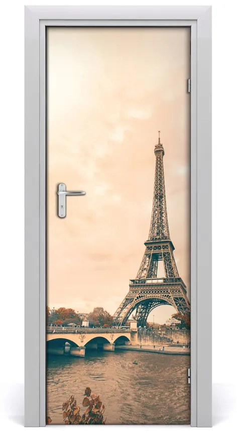 Fototapeta samolepiace na dvere Eiffelova veža 75x205cm