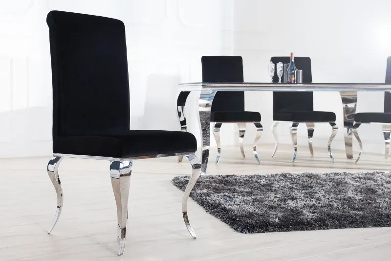 Dizajnová stolička Modern Barock čierna