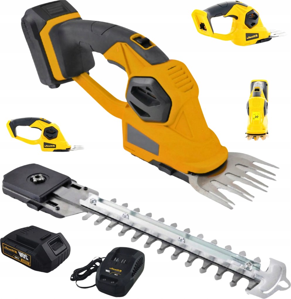 Akumulátorové nožnice na trávu a živý plot 20V Rash 2020 Set Riwall