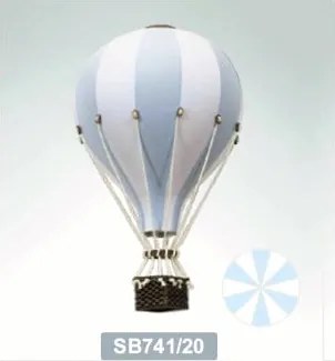 Dekoračný lietajúci balón modrá – dekorácia do detskej izby L-50cm x 30cm