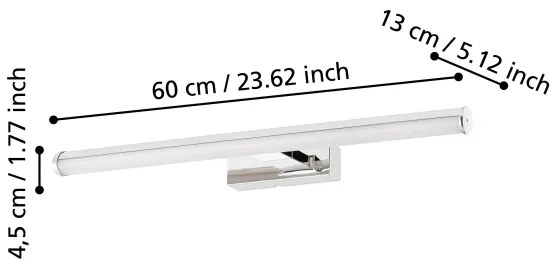 Eglo 97082 - LED Kúpeľňové osvetlenie zrkadla VADUMI 1xLED/11W/230V