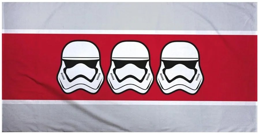 Bavlnená plážová osuška Star Wars - motív Stormtroopers - 100% bavlna - 70 x 140 cm