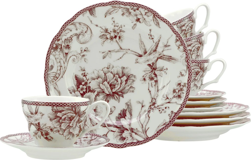 XXXLutz KÁVOVÝ SERVIS Adelaide Rot 12-dielne Creatable - Online Only bytové doplnky - 007768073601