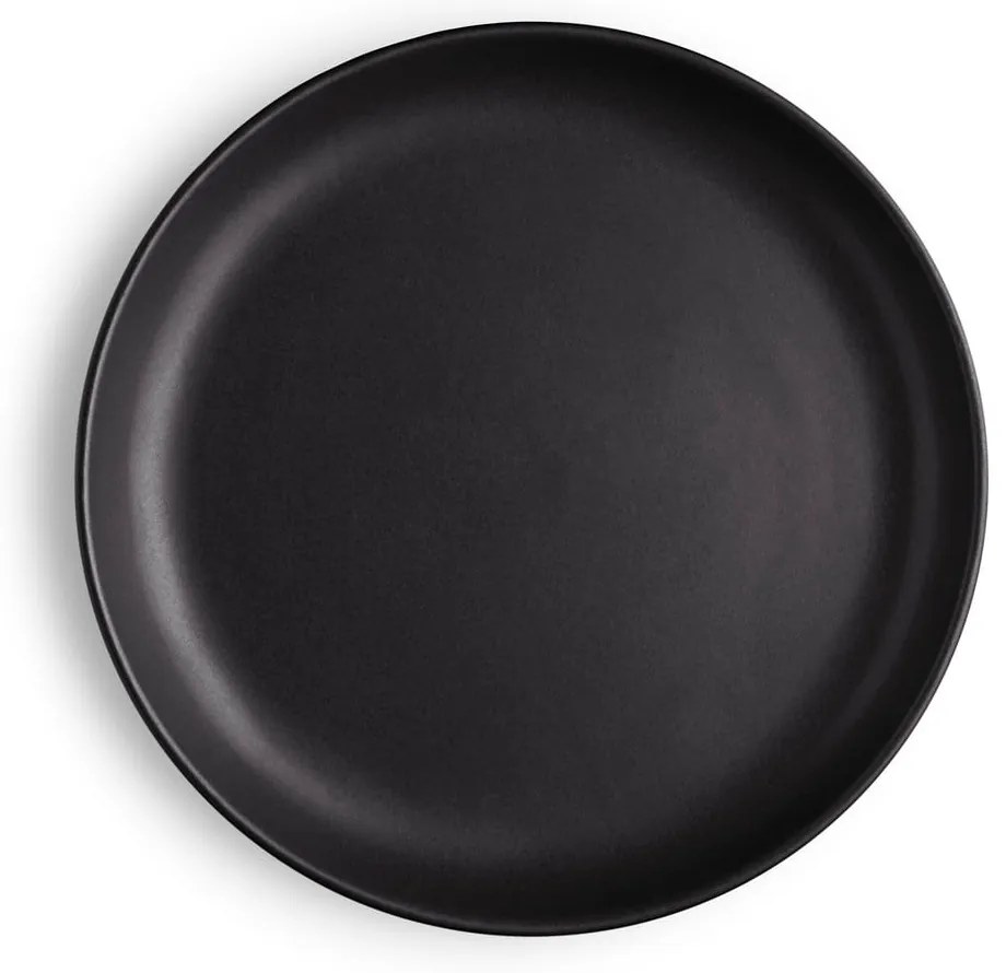 Čierny kameninový tanier Eva Solo Nordic, 17 cm