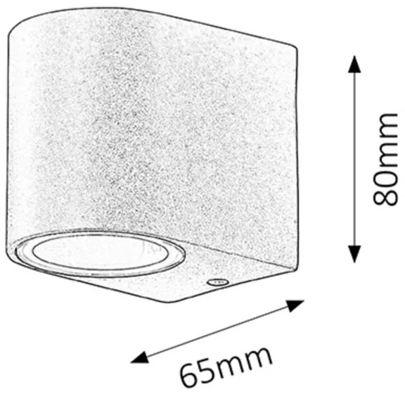 Rabalux 8029 - Vonkajšie nástenné svietidlo CHILE 1xGU10/35W/230V