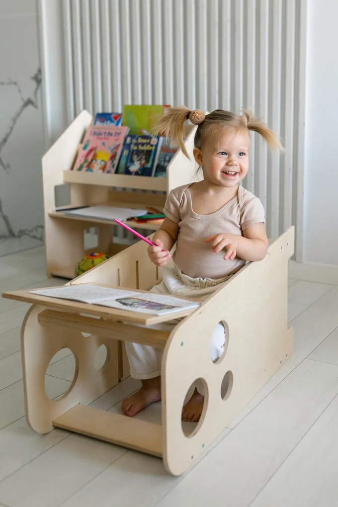 Montessori učiaca veža 3v1 75 cm