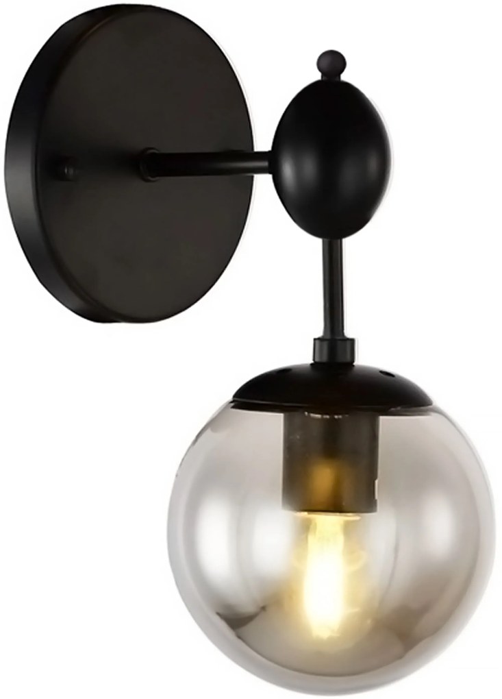 Toolight - Nástenná lampa 1xE27 60W APP750-1W, čierna, OSW-03684