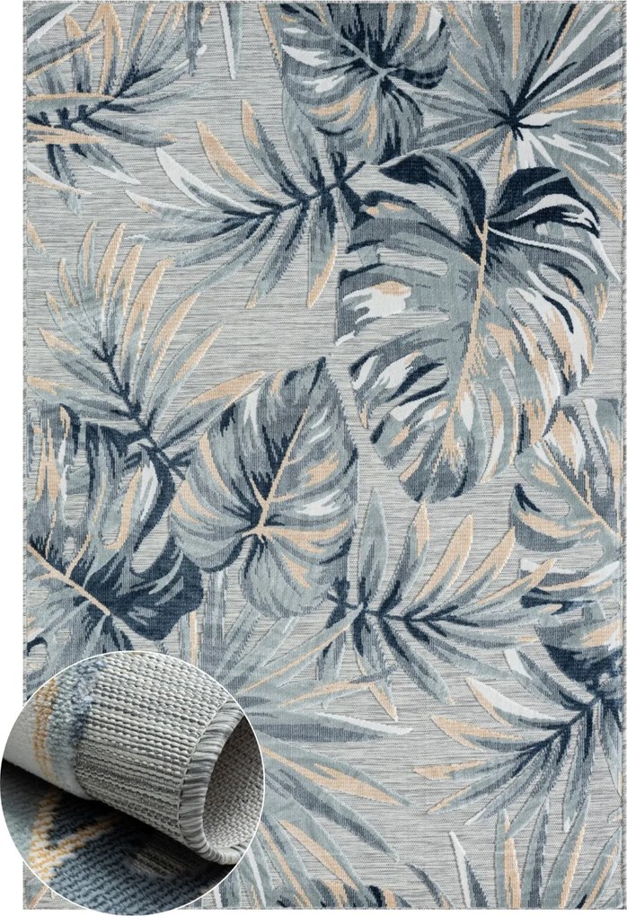 Kusový koberec Rio grau – na von aj na doma, 160x230, šedá, chodba / predsieň, My Flair