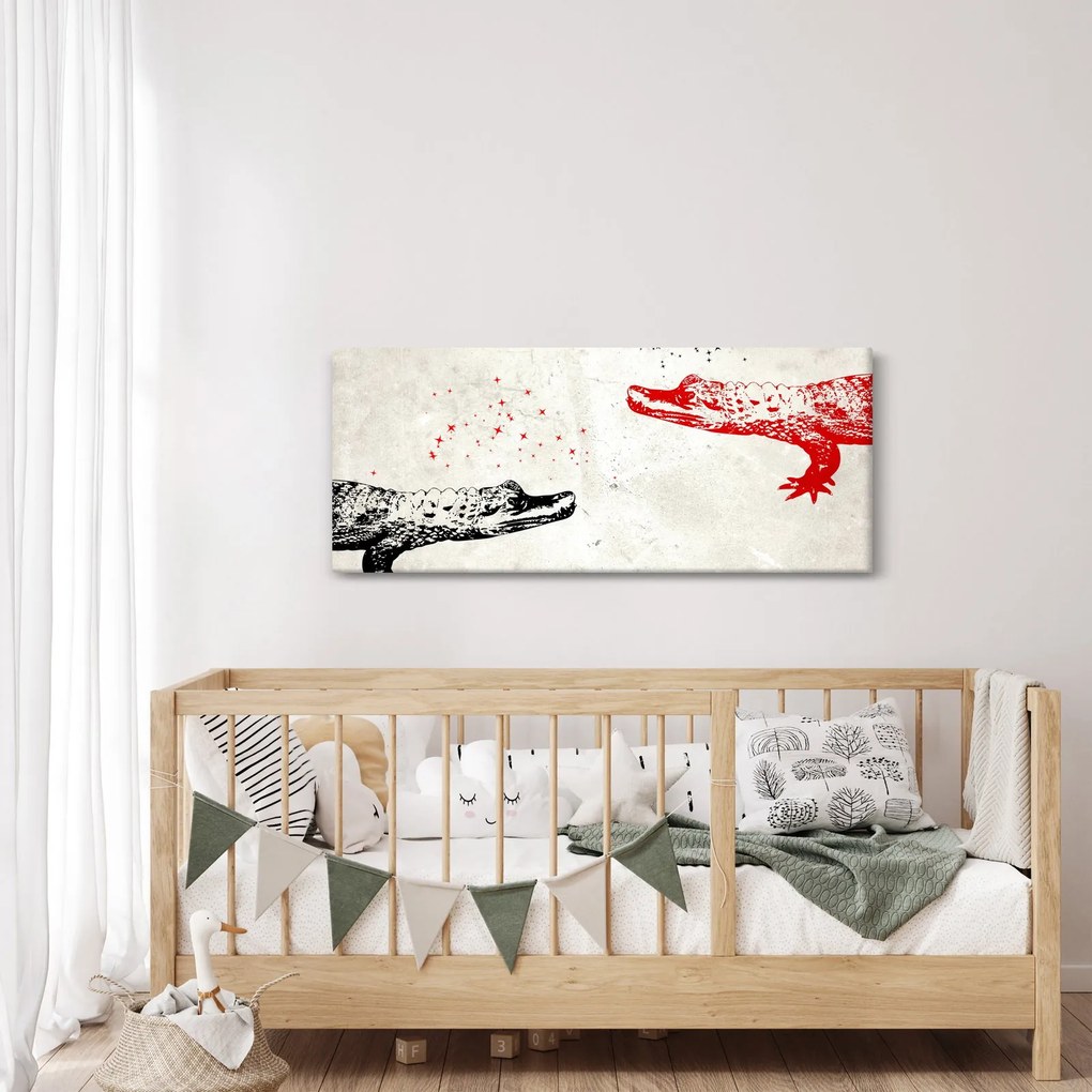 Obraz - Krokodíly (120x50 cm)
