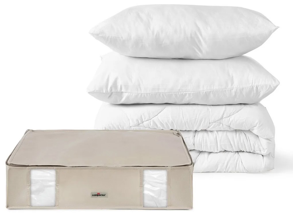 Compactor Compactor Life 2.0. vákuový úložný box s puzdrom - L 145 litrov, 65 x 50 x 15,5 cm, L