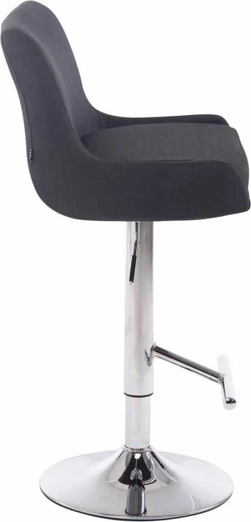 Barová stolička Club 2 látka - Čierna