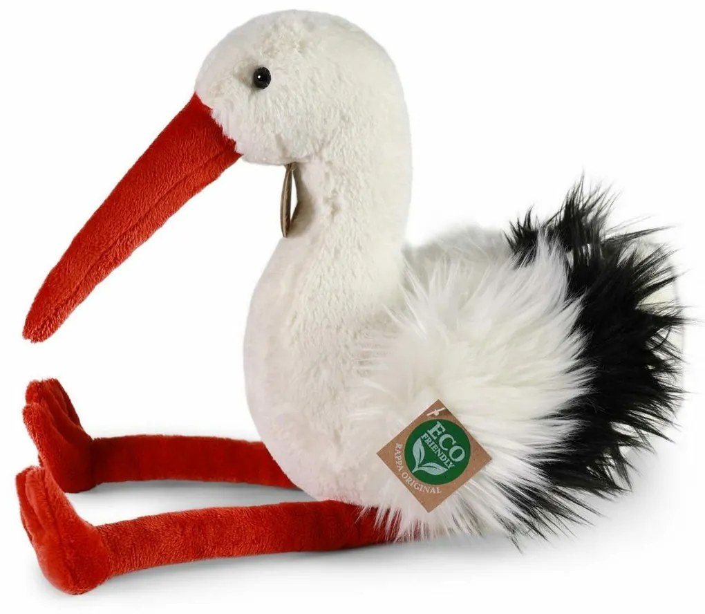Rappa Plyšový bocian 28 cm ECO-FRIENDLY