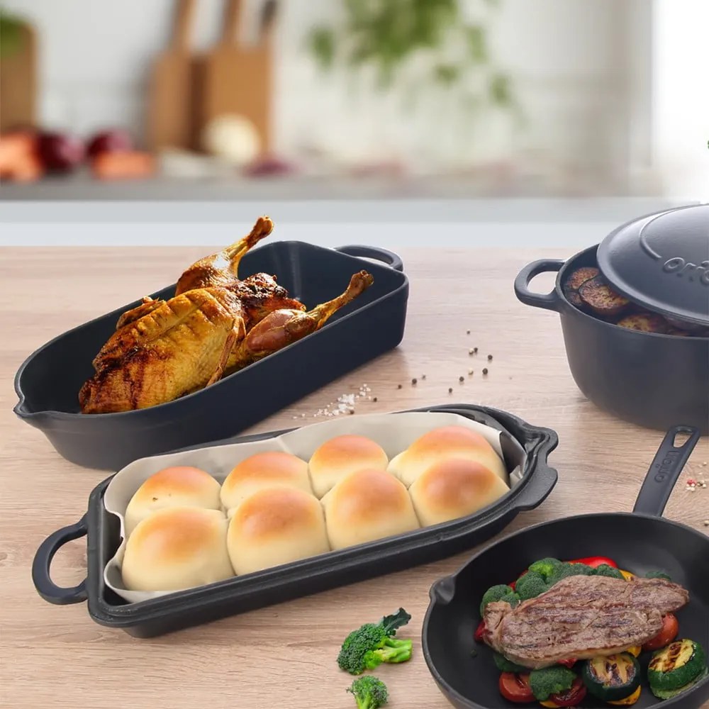 Liatinový pekáč 22x42,5 cm LITINA SMALT – Orion