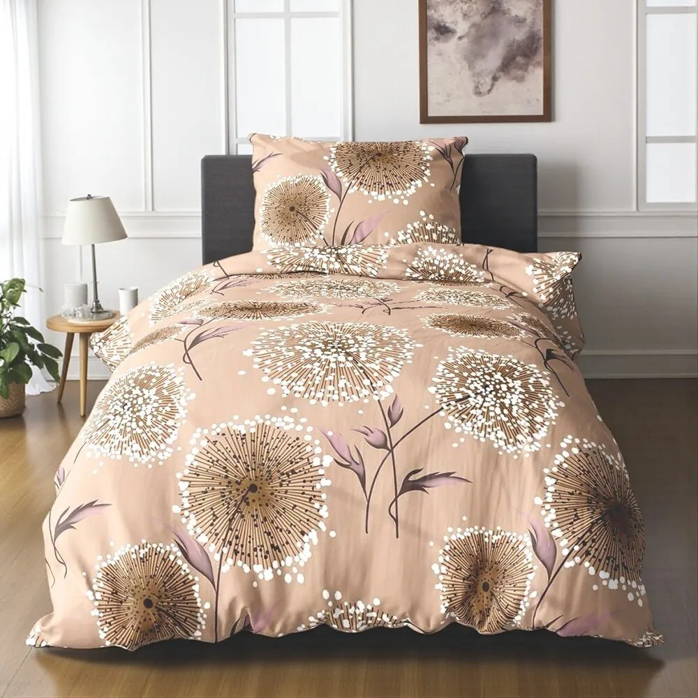 Bavlnené obliečky Homa RENA FLEURS 4-dielna sada 140x200 cm