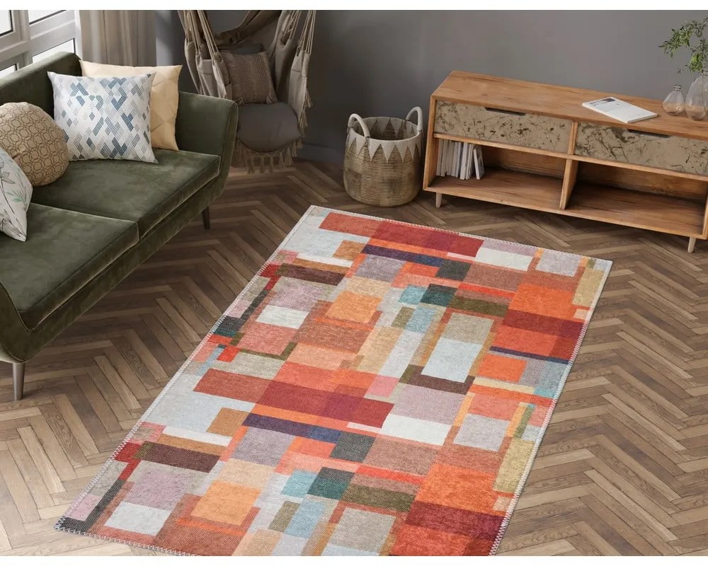 Prateľný behúň 80x200 cm Blocks of Fun – Vitaus