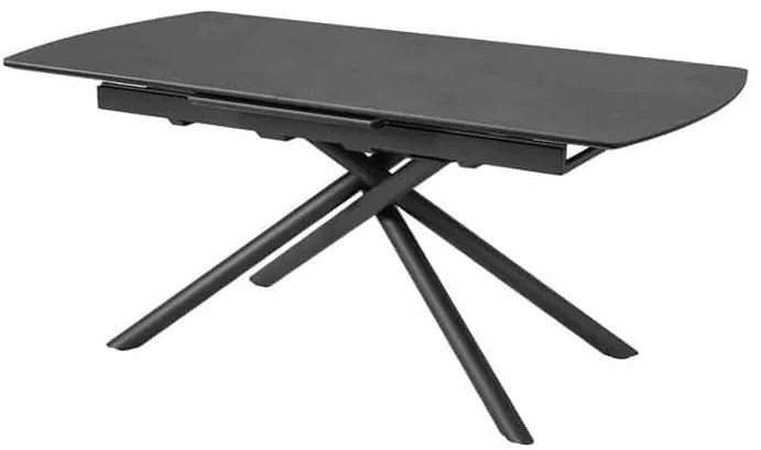 Rozkladací keramický jedálenský stôl Mairead 180-230 cm grafit