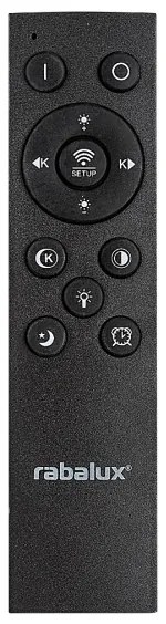 Rabalux 71314-LED Stmievateľné stropné svietidlo TANELI 56W/230V 3000/4000/6000K chróm/čierna + diaľkové ovládanie