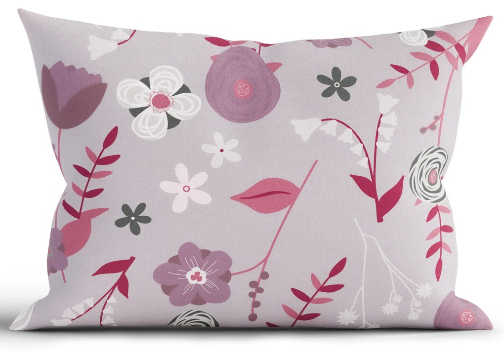 Bavlnená obliečka na vankúš Renforcé 40 × 60 cm - Dora šedá