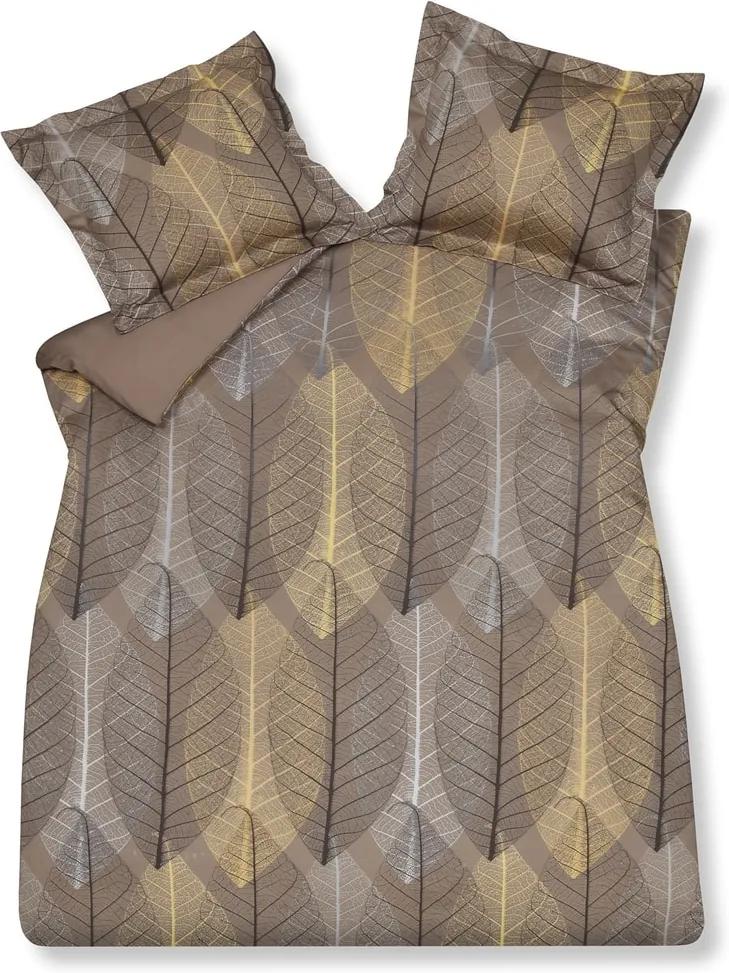 Vandyck Luxusné saténové obliečky VANDYCK Chestnut Gold - zlatá - 200x200-220 / 60x70 cm