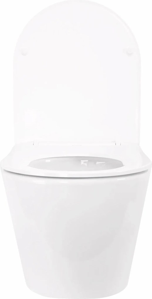 Závesná WC misa so SoftClose sedadlom REA TITO TORNADO NFQ, biela