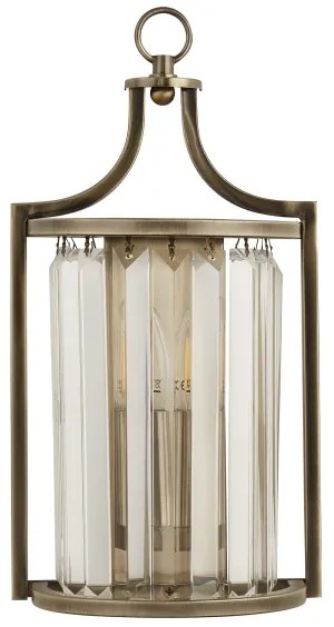 Searchlight 8571AB - Nástenné svietidlo VICTORIA 1xE14/60W/230V mosadz