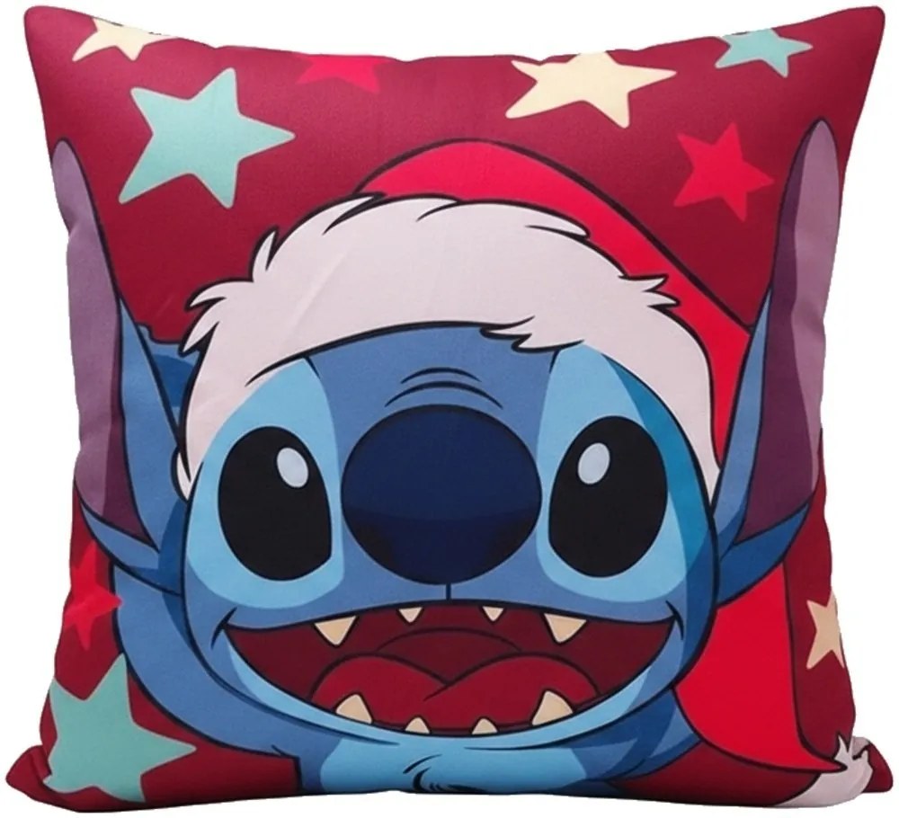 Vianočný vankúš Stitch - 40 x 40 cm