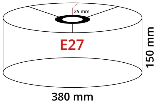 LED stojacia lampa TUNJA 1xE27/20W/230V, priemer 38 cm, zlatá/hnedá