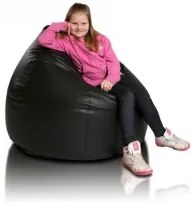 Sedací vak malá guľa čierna TiaHome