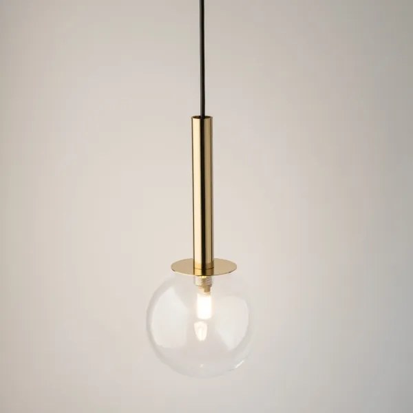 Luster na lanku DAISY 1xG9/12W/230V pr. 14 cm zlatá/čierna/číra