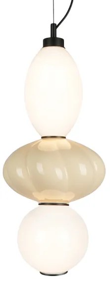 LED Luster na lanku ASCOLI LED/18W/230V pr. 20 cm béžová