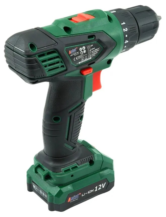 ASIST Aku vŕtačka 12V Li-Ion, 2-rýchlostná