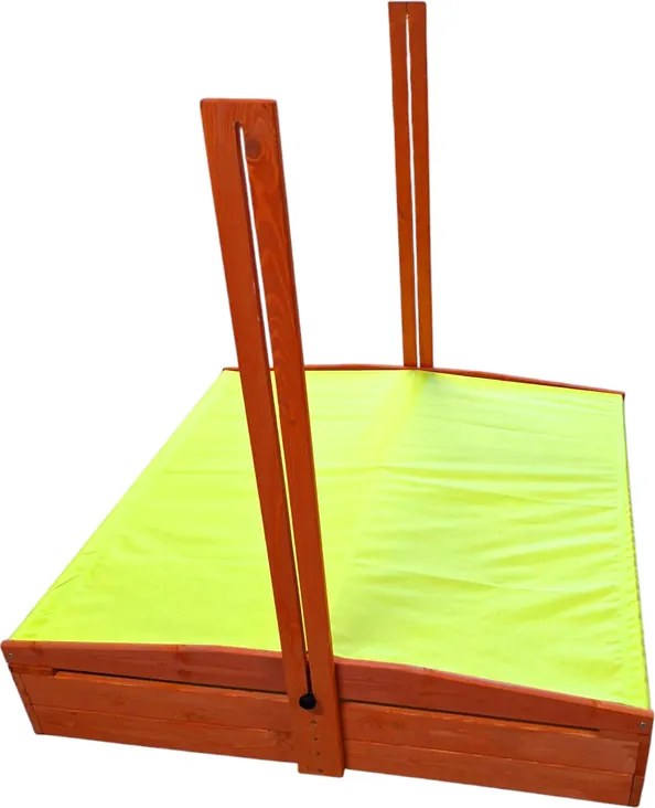 Producent niezdefiniowany Drevené pieskovisko 120 x 120 cm so strechou, uzatvárateľné SP0838