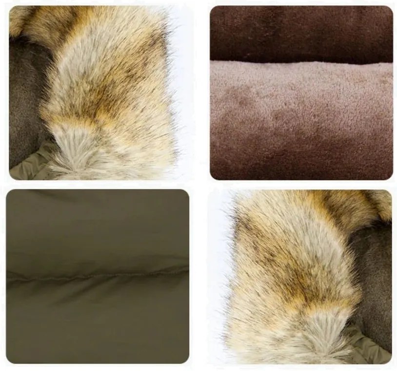 Dekorstudio Detský fusak s kožušinou Teddy PRO-V Pastelovo zelený