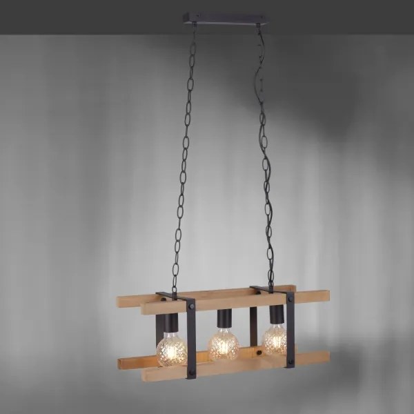 Leuchten Direkt 15683-79 - Luster na reťazi EDITH 3xE27/60W/230V