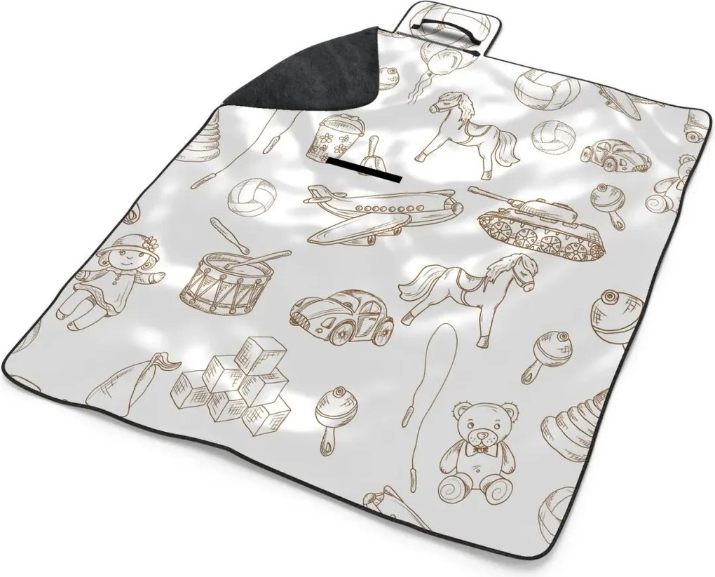 Sablio Plážová deka Detská doprava: 200x140 cm