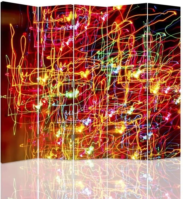 CARO Paraván - Abstract 10 | päťdielny | jednostranný 180x150 cm