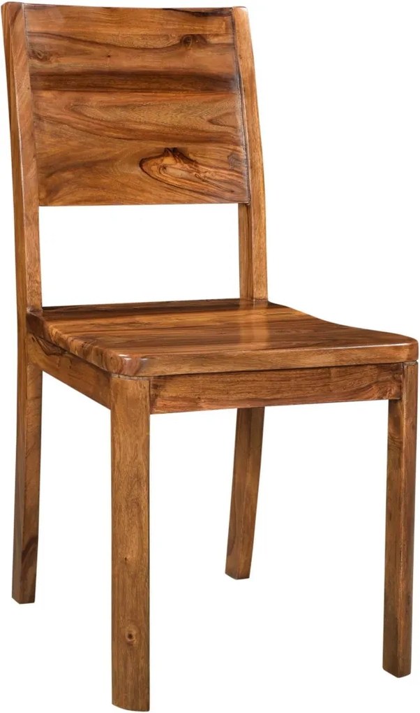 Bighome - MONTREAL Jedálenská stolička drevená - plné operadlo, hnedá, palisander