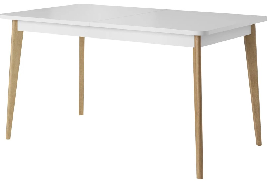 Rozkladací jedálenský stôl Primo 140/180 cm dub Riviéra/biely