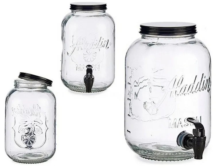 Sklenený zásobník na nápoje ALLADIN 3,8L