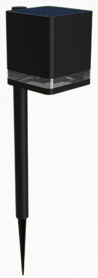 Philips Virona vonkajšie solárne stĺpové LEDsvietidlo čierne, 1,8 W, 200 lm, 2700 K