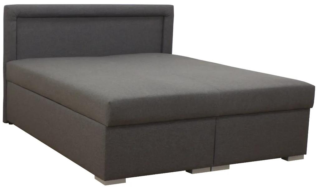 Čalúnená posteľ s úložným priestorom Tango 160 Typ farebného prevedenia: Savana krém 01, Typ čela: A