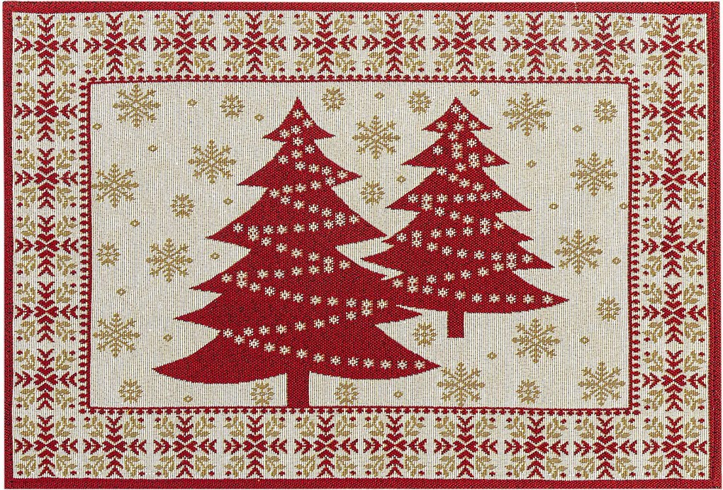 BO-MA Trading Vánoční prostírání Stromky, 32 x 48 cm