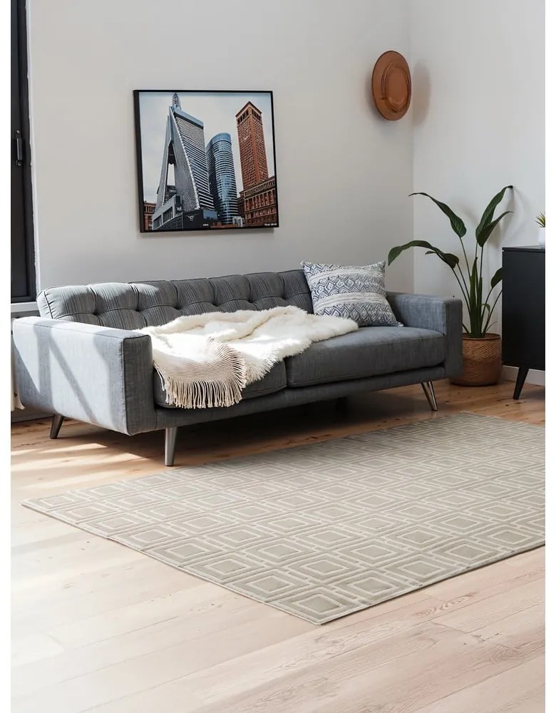 Krémový koberec 160x235 cm Perles Howlite – Elle Decoration