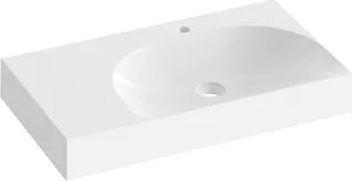 Ravak Lite umývadlo 80x45 cm otvor pre batériu, bez prepadu XJXL1280001