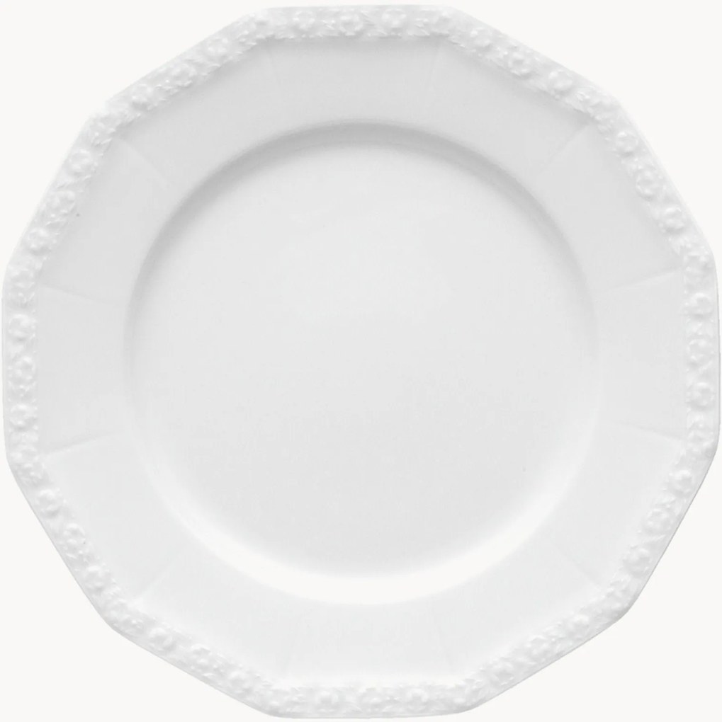 Porcelánový plytký tanier Maria White