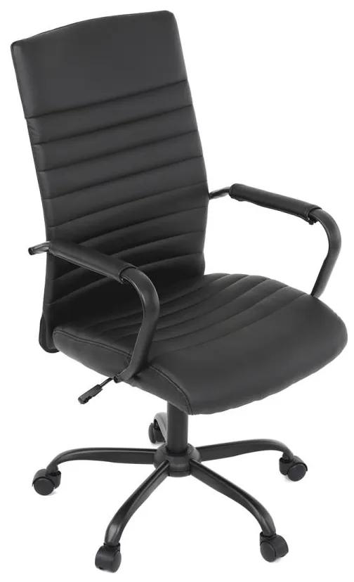 Autronic -  Kancelárska stolička KA-V306 BK čierna ekokoža